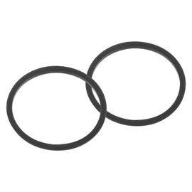 sourcing map 40oz Replacement Rubber Lid Seals, 2 Pcs 3" Diameter O Shaped Resealable Lid Gaskets for Stainless Steel Insulated Tumbler Mugs Cups Vacuum, Black