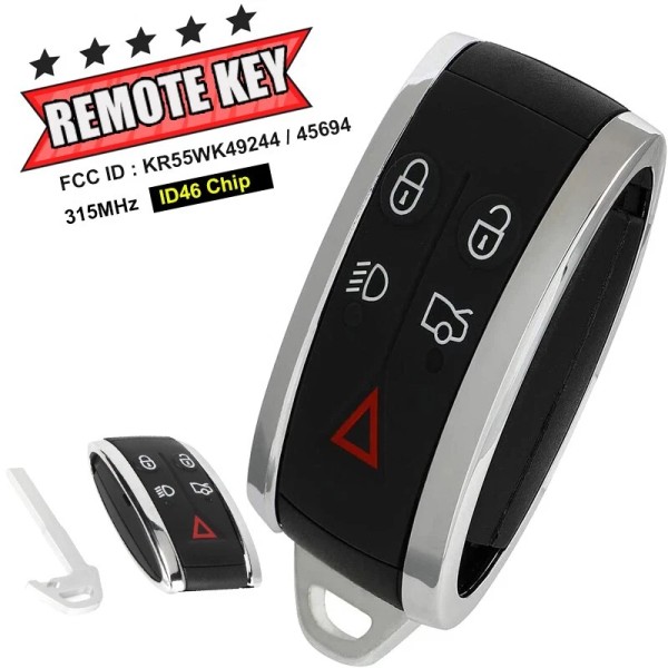 REMOTEFOBFACTORY Smart Remote Key Fob for Jaguar XF XFR XK