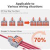 XALXMAW 14Pcs Lever Wire Connectors, 1 in 4 Out DIY