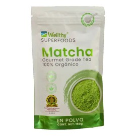 Wellthy Matcha Natural Y Puro En Polvo 150g                                                                                                           