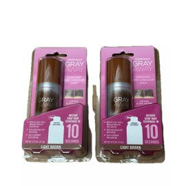 Everpro Lot of 2 EverPro Gray Away Temporary Root Concealer Spray Light Brown