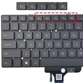 Backlit Keyboard Replacement for Dell Latitude 5320/5320 2-in-1, 7320/7320 2-in-1, 7330 – Dell Part Number DP/N: 18YPJ / 018YPJ