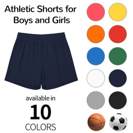 Dreammonkey - Pantalones cortos de baloncesto para niños y niñas, tallas 2T a jóvenes, marino, 6 Años