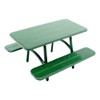 Melody Jane Dollhouse Green Picnic Table Garden Bench 1:24 Half