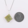 InfinityGemsArt Natural Raw Green Jade Gemstone Flat Rough Crystals Dainty