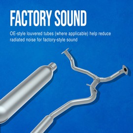 Walker 55565 Direct Fit Exhaust Resonator and Pipe Assembly 2.625" Inlet (OD) 2.75" Outlet (OD) for Chevrolet Tahoe