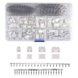 Bestgle 560pcs JST Connector Kit 2.54mm JST-XHP 2/3/4/5 Pin Housing and Male Female Pin Head Connector Adapter Plug Kit