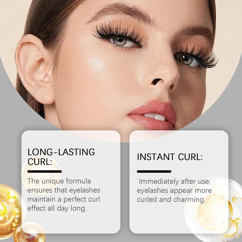 Waterproof Mascara with Bubble Fiber Technology, Smudge-Proof and Clump-Free Formula