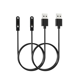 UYRUREL [2-Pack] for Trendia TG09 Fitness Tracker Smartwatch Magnetic USB Charging Cable, 2 Pin Cord Charger for Smart Watch.
