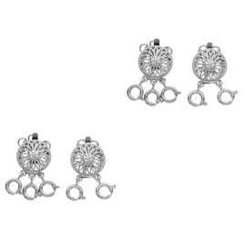 COHEALI 4pcs Layering Necklace Clasps Necklace Separator Elegant Buckles for Multi-Strand Layering Easy to Install Jewelry Connectors for DIY Styles