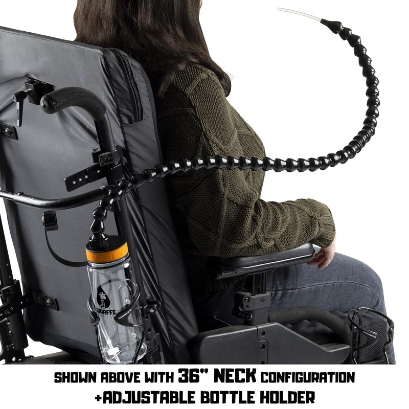 Giraffe Bottle Tower Hands Free Drinking System, Clear Tritan Bottle