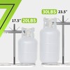 RVMATE RV Dual Propane Tank Mounting Rack for 30 lbs