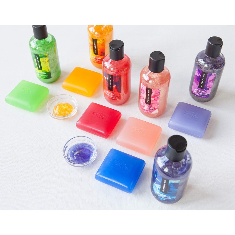 Via Mercato Bella Collection, Hydrates & Invigorates, Glycerin Soap, 100