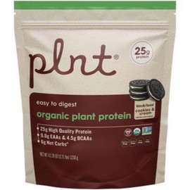 Organic Plant Protein Powder a" Cookies & Cream - 2.71 lbs./30 Servings
