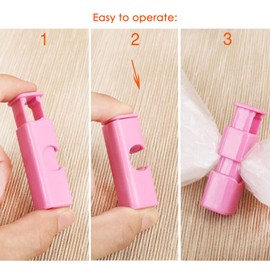 Eiflayn Sealing Clips, French Fries Mould and 6 Pieces Multi Colour Clips for Bags, Clips for Bags, Pressed Sealing Clips for Bags, Pack of 12