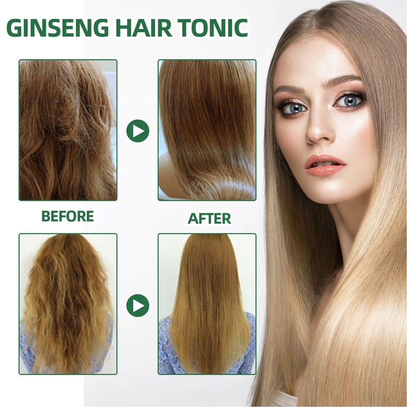 4pcs Ginseng Hair Regeneration Spray Moisturizing Tough Root Hair Regrowth