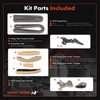 A-Premium 10PCS Engine Timing Chain Kit W/Tensioner & Guide Compatible