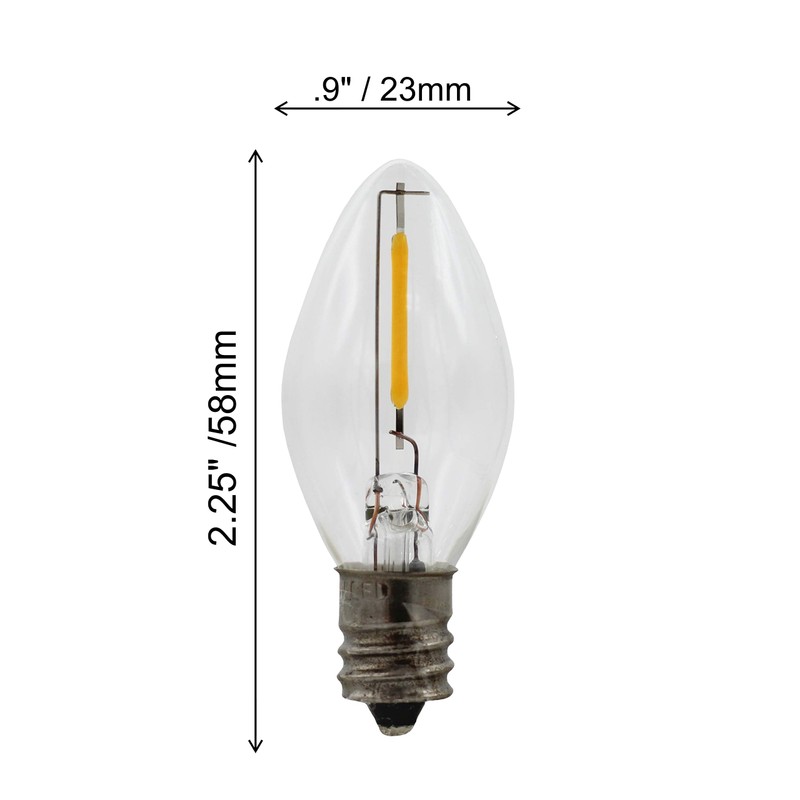 Creative Hobbies Electric Window Candle Lamp with LED Bulb, On/Off
