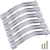 Sinyiol Bling Crystal Door Drawer Pulls Handle Knobs, 6 Pack
