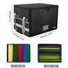 ENGPOW File Box with Lock,Fireproof Document Box with Zipper＆Pockets,Collapsible File