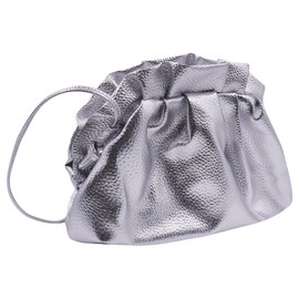 Women Cloud-Shaped Dumpling Bag Fashion Ruched Crossbody Bag Cell Phone Clutch Purse Clip Shoulder Handbag