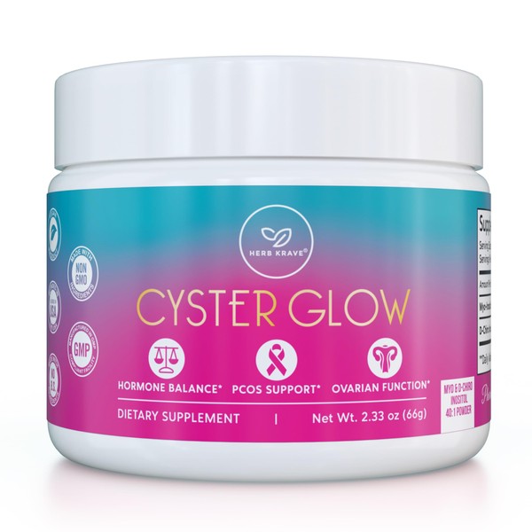 Herb Krave Cyster Glow Premium Myo-Inositol and D-Chiro Inositol Powder