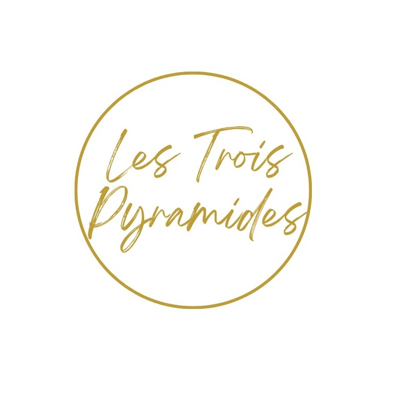 Les Trois Pyramides Hand-Blown Violet Perfume Bottle with 14K Gold