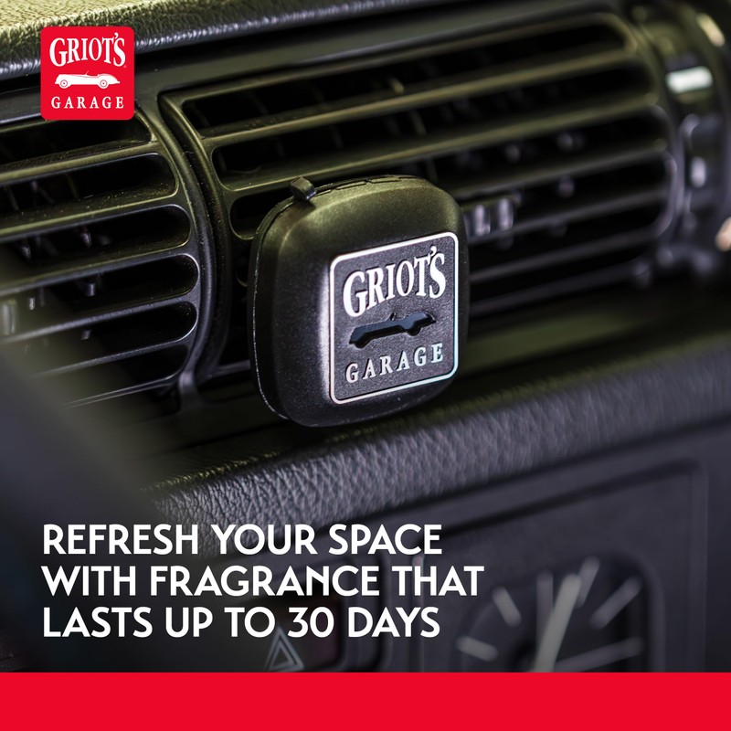 Griot's Garage Stinky-Be-Gone Vent Clip Air Freshener, Odor Remover, Car