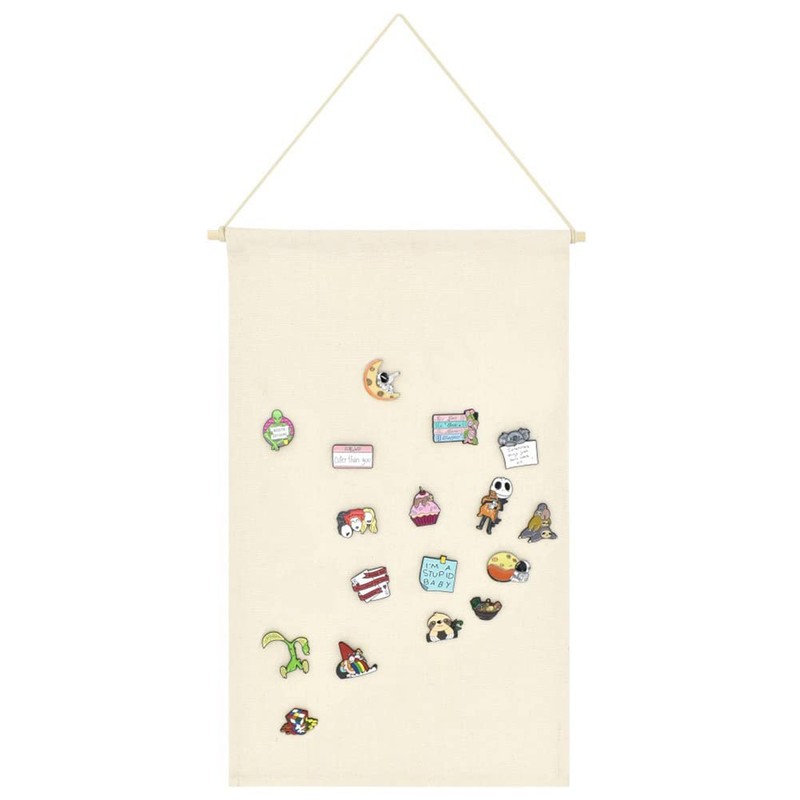 2 Pcs Pin Display Banner for Badges, Buttons and Brooch