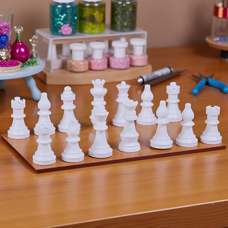 1 Set Chess Mold for Resin Silicone Chess Resin Mold