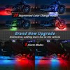 ZONECONA 16PCS Segmented Motorcycle RGB LED Light Kits with Brake