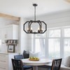 Lanhall 6 Light Farmhouse Chandelier Black Dining Room Light Fixture