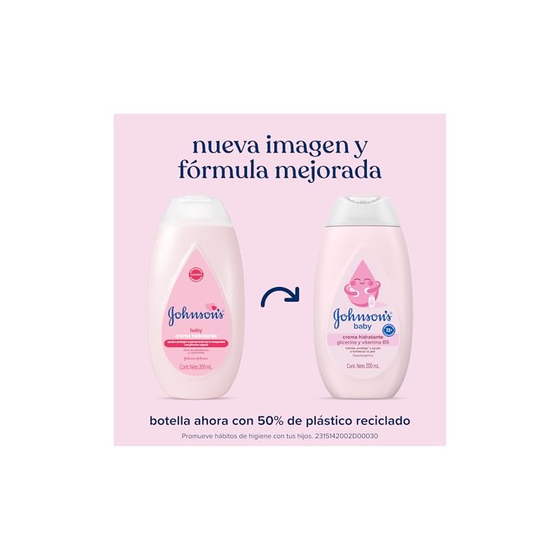 Johnson'S, Crema Corporal Para Bebé Original 200 Ml