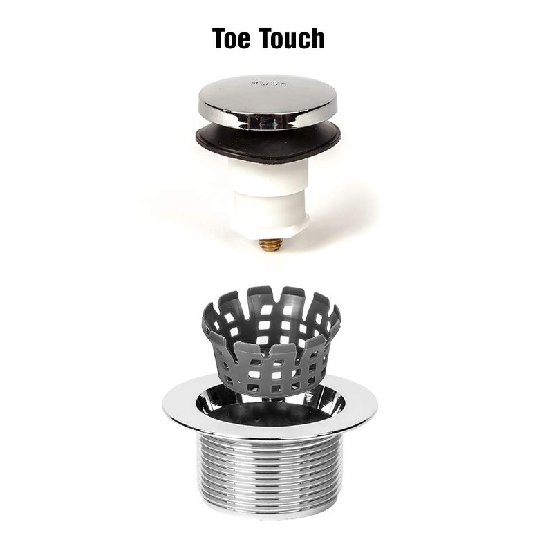 PF WaterWorks Toe Touch (Foot Actuated) Bath Tub Drain Assembly
