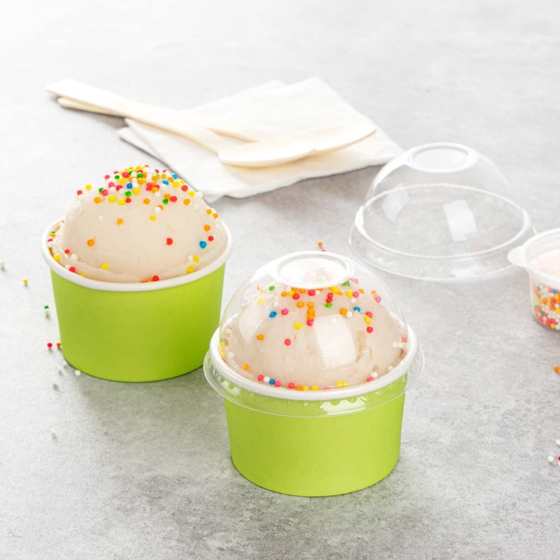 Restaurantware LIDS ONLY: Dome-Shaped Lids 50 Transparent Plastic Lids For