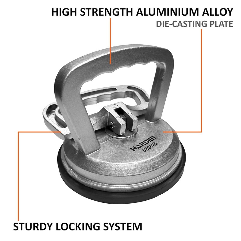 Harden 2-Pack Single Head Suction Lifters – Heavy-Duty Glass Lifting