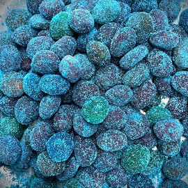 Sour Blue Raspberry Gushers Extremely Sour, Best Sour Gushers Gummies, Irresistible Extra Sour Tiktok Viral Gummy Candy, Intense Sour Flavor Blue Razz Gummy Treats - 15 OZ Viral Candy