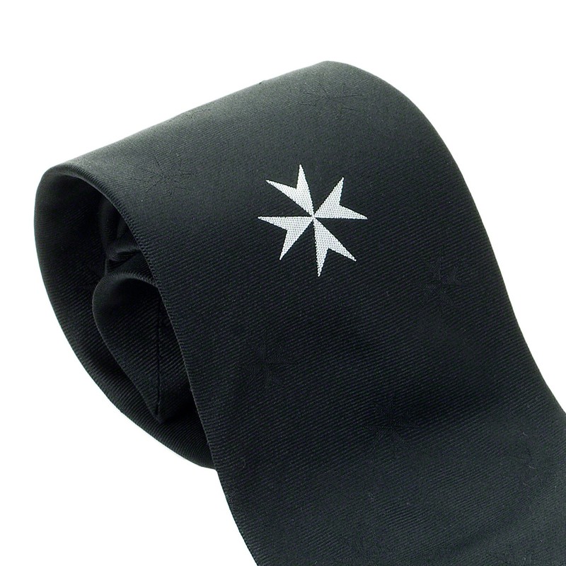 Knight Malta Silk Tie & Cufflinks