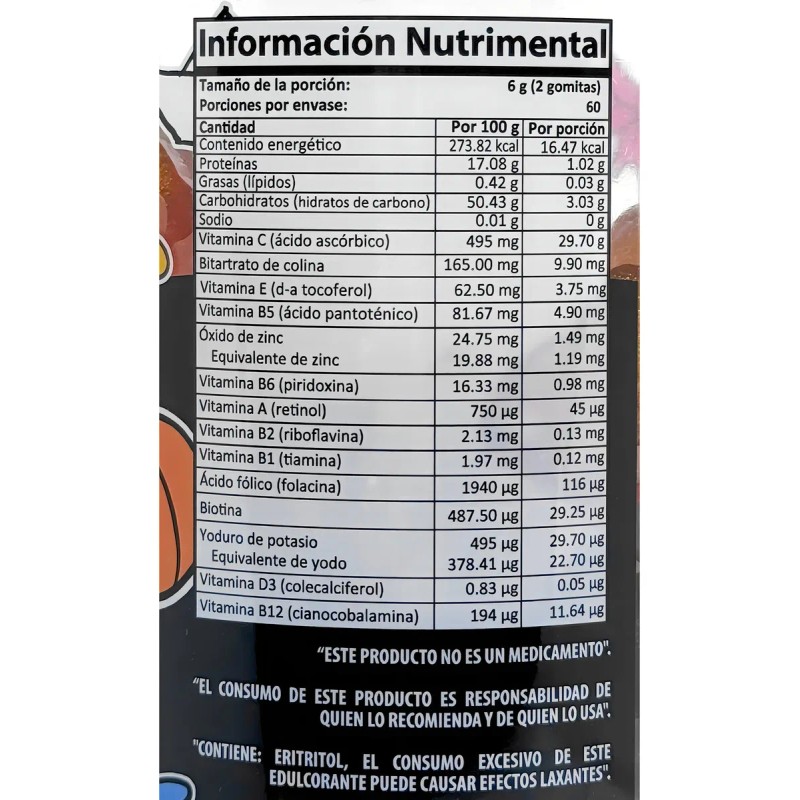 Vitakids 120 Gomitas Para Niños Mango Natural Health