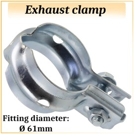 AERZETIX - C70462 - Exhaust Clamp - Compatible with Peugeot, Citroën, Toyota - OE numbers 171381, 90461WX002
