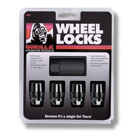 Gorilla Automotive 71681NBC Acorn Black Chrome Wheel Locks (1/2" Thread Size)