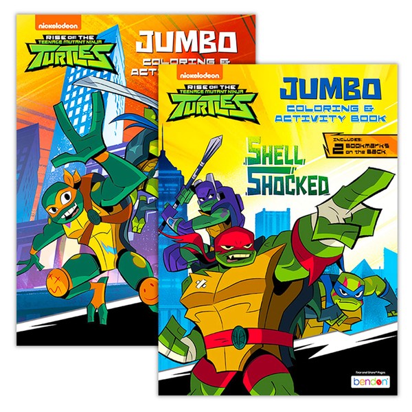 Teenage Mutant Ninja Turtles Coloring Book Set (2 TMNT Books)