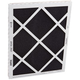 No Toil Castle, One-Year HVAC Furnace Filter, 16” x 20” x 1”, black