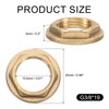 uxcell 4Pcs Brass Lock Nuts Pipe Fitting, G3/8"-19 Female Hex