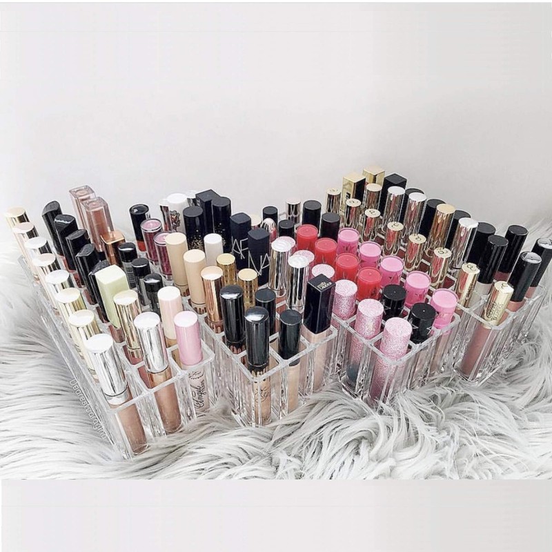 byAlegory Acrylic Lip Gloss Organizer & Beauty Makeup Holder |
