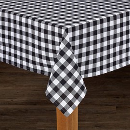 Lintex Linens Buffalo Check Cotton Imported Tablecloth Red Rectangle