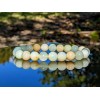 RAYON Green Opal Bead Bracelet Men Stretch 10mm 7, 7.5,