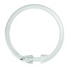 Kenney Shower Curtain Rings, Clear, 12-Pack