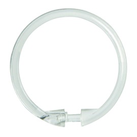 Kenney Shower Curtain Rings, Clear, 12-Pack
