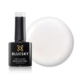Bluesky Fast & Easy Builder Gel 10ml, Frosty Pearl, Nail Strengthener and Extender for Long, Strong Nails & Nail Extensions, Professional, Salon & Home Use, Requires Curing Under LED UV Nail Lamp